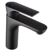 Brass Matt Black Square Basin Mixer